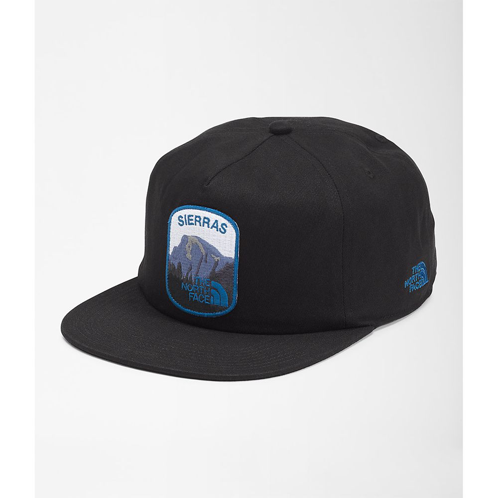 The North Face Caps Mens Australia - The North Face Embroidered Earthscape Ball Black (NLK-594063)